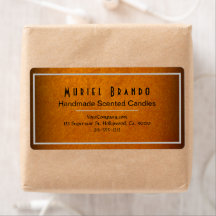 Elegante Gold Candle Company V4 Rücksendeadresse