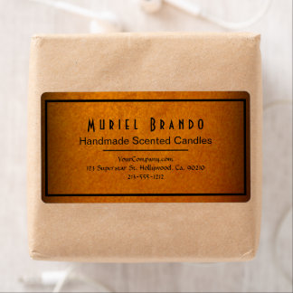 Elegante Gold Candle Company V4 Rücksendeadresse L