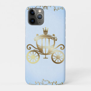 Elegante Gold Carriage Blue Storybook Princess Case-Mate iPhone Hülle