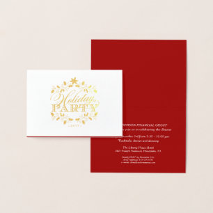 Elegante Gold Corporate Holiday Party Einladung