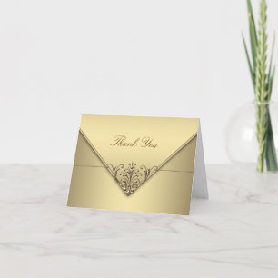 Elegante Gold Dankeskarten Dankeskarte