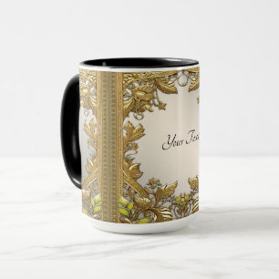Elegante Gold Decorative Tasse