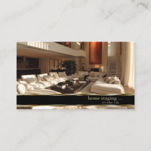 Elegante Gold Decorator Zuhause-Insage Visitenkarte