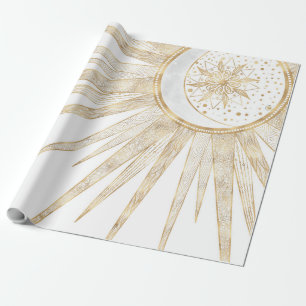 Elegante Gold Doodles - Der Monte Mandala Geschenkpapier