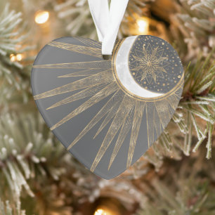 Elegante Gold Doodles - Der Monte Mandala Ornament