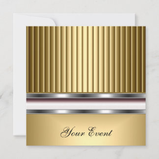 Elegante Gold Event-Party Einladung