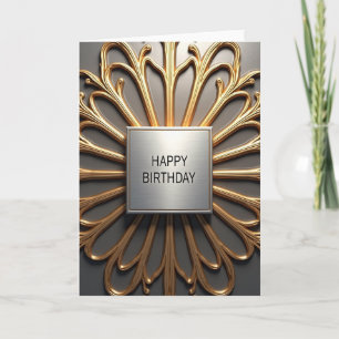 Elegante Gold-Filigran-Karte Karte