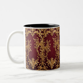 Elegante Gold Filigree Coffee Tasse