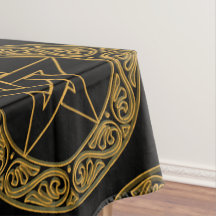 Elegante Gold Filigree Pentagramm Wicca Star Altar