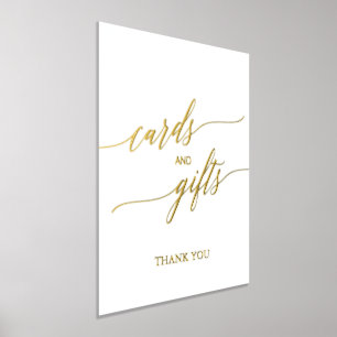 Elegante Gold Foil Calligrafy Cards und Geschenke Foliendrucke