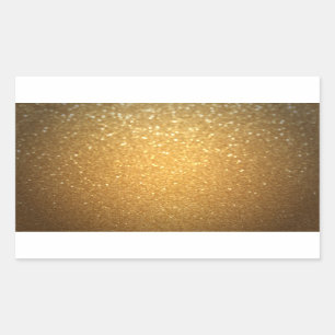 Elegante Gold Glitter Blanko-Vorlage Fügen Sie Ihr Rechteckiger Aufkleber