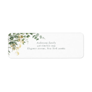 Elegante Gold-Grüne Eukalyptus-Hochzeit