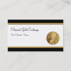 Elegante Gold-Investment-Moderne Visitenkarten Visitenkarte