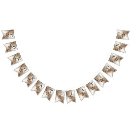 Elegante Gold Jewel Blume Jagdflagge Wimpelkette