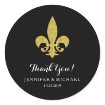 Elegante Gold-Lilie für Hochzeiten auf Schwarz