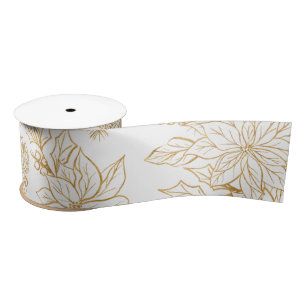 Elegante Gold Line Satinband
