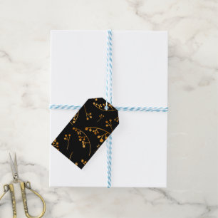 Elegante Gold-Metallic-Effekt-Beeren Geschenk-Tag Geschenkanhänger