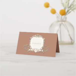 Elegante Gold Metallic Platzkarte