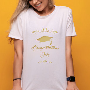 Elegante Gold Ornament Herzlichen Glückwunsch Grad T-Shirt