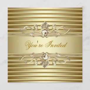 Elegante Gold-Party Einladungen