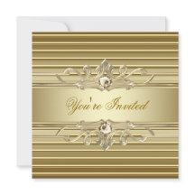 Elegante Gold-Party Einladungen