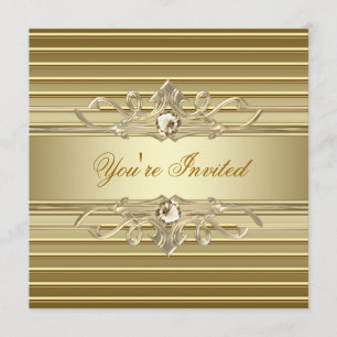 Elegante Gold-Party Einladungen