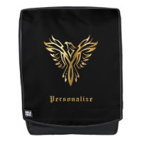 Elegante Gold Phoenix Aufstieg Mythisch Personalis