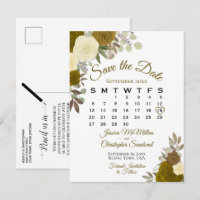 Elegante Gold-Rose, die den Datumskalender speiche