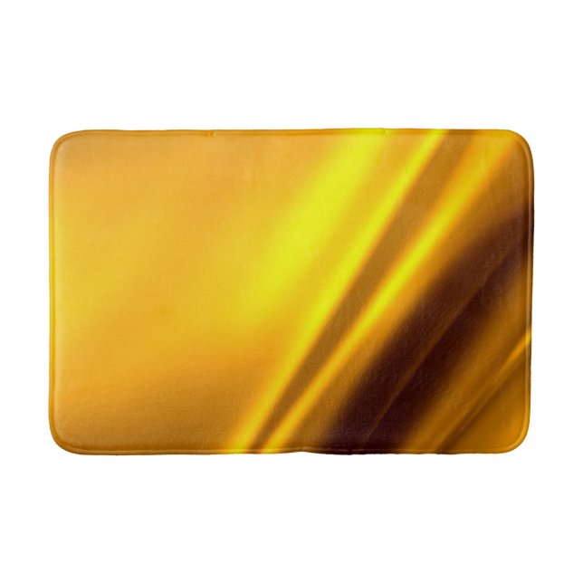 Elegante Gold Satin Imitate Texture Look Badematte (Vorderseite)