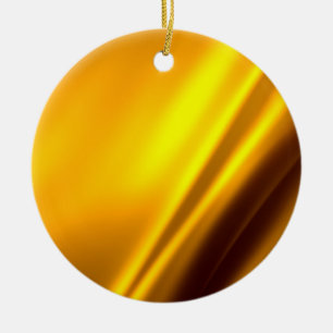 Elegante Gold Satin Imitate Texture Look Keramik Ornament