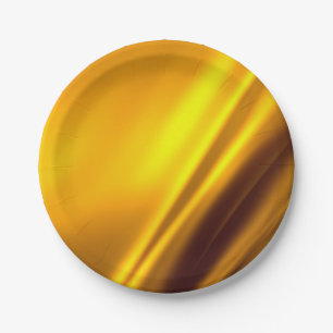 Elegante Gold Satin Imitate Texture Look Pappteller