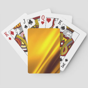 Elegante Gold Satin Imitate Texture Look Spielkarten