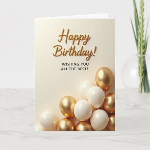 Elegante Gold-Schriftkarte Karte