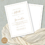 Elegante Gold Script Border 50. Geburtstagsparty Einladung<br><div class="desc">Elegante Gold Script Border 50. Geburtstagsparty. Verfügbar in digitaler Form oder gedruckt. Ein minimalistisches, modernes Textdesign für Ihren 50., das vollständig anpassbar ist, mit einem Single-Zeilenrand. Ändern Sie die Wörter nach Bedarf und Sie können auch Text- und Hintergrundfarben sowie viele andere, wenn Sie möchten, über die Option Weitere bearbeiten ändern...</div>