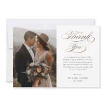 Elegante Gold Script Wedding
