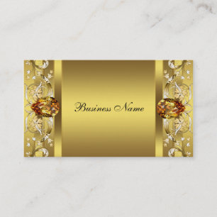 Elegante Gold-Scroll-Geschäftskarten-Vorlage Visitenkarte