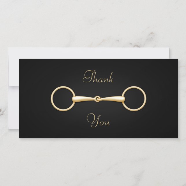 Elegante Gold Snaffle Bit Custom Reittier (Vorderseite)