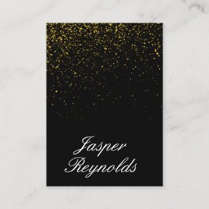 Elegante Gold Stausee Black Lux Visitenkarte