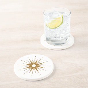 Elegante Gold Sternexplosion Stone Untersetzer Run