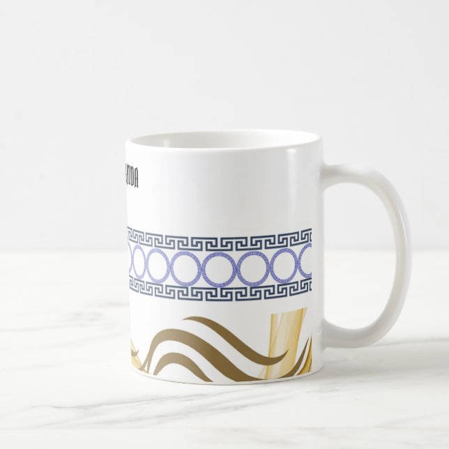 Elegante Gold Tasse - TA KANA (Rechts)