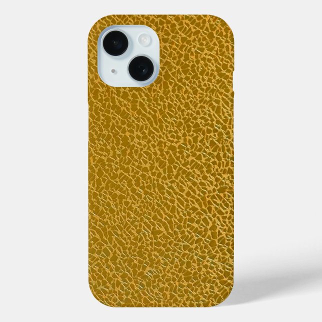 Elegante Gold Texture Protective Case-Mate iPhone Hülle (Rückseite)