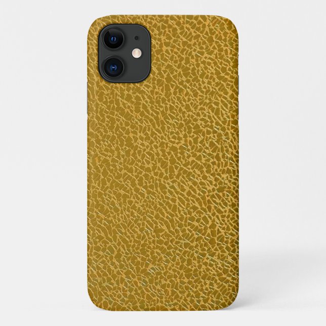 Elegante Gold Texture Protective Case-Mate iPhone Hülle (Rückseite)
