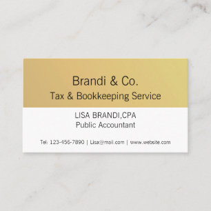 Elegante Gold Tone Logo Template Business Card Visitenkarte
