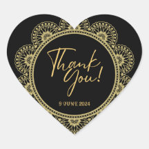 Elegante Gold- und Black Stickers