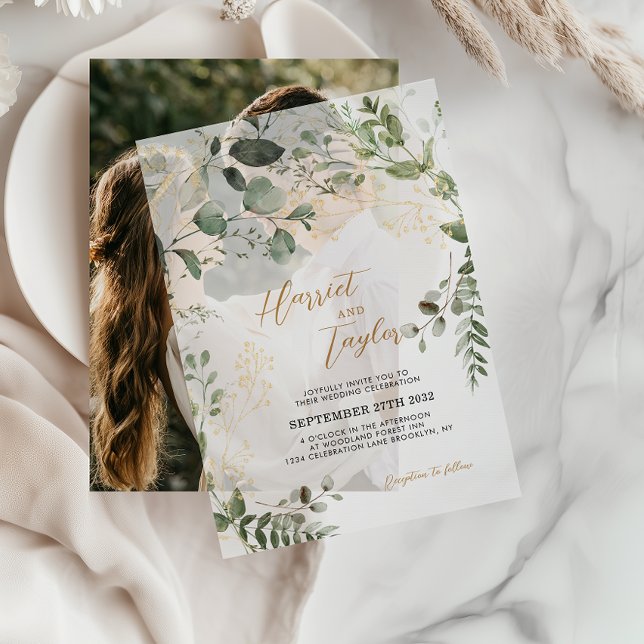 Elegante Gold- und Grün-Eukalyptus-Hochzeit (Von Creator hochgeladen)