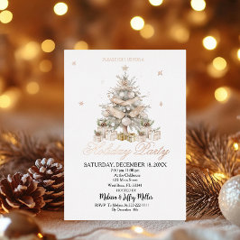 Elegante Gold- und Silber-Weihnachtsfeier  Postkarte