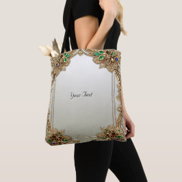 Elegante Gold Verziert Tote Bag