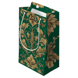 Elegante Gold Vintag Damaskus-Beutel Kleine Geschenktüte