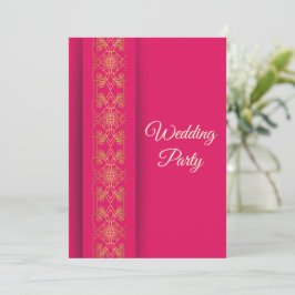 Elegante Gold Wedding Invitation Card Einladung