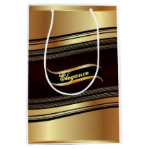 Elegante Gold Wedding Trauzeugen Geschenktasche